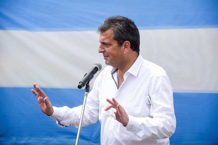 Sergio Massa, hablando luego de la votación Foto: NA