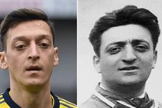 Un parecido que ha dado mucho de qué hablar en internet: Mesut Ozil, futbolista alemán de ascendencia turca, nació en 1988 y Enzo Ferrari, fundador de la escudería Ferrari, nació en Italia en 1898. Foto: Getty Images