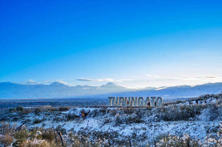 Las intensas nevadas han dejado hermosos paisajes en Tupungato Foto: Turismo Tupungato