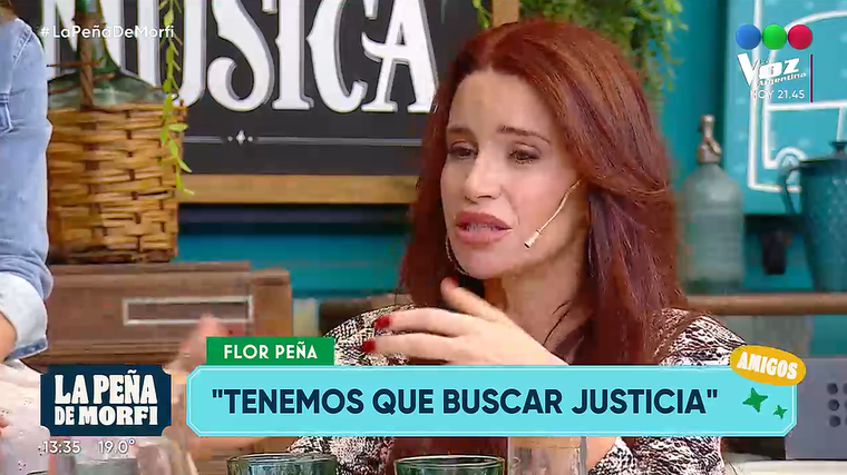 Florencia Peña habló sin filtro en La Peña de Morfi. Foto: captura de video/ Telefe. Florencia Peña habló sin filtro en La Peña de Morfi. Foto: captura de video/ Telefe.