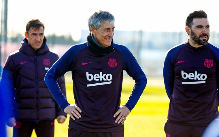 Quique Setién en la Ciudad Deportiva. FC Barcelona Foto: FC Barcelona