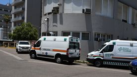 El presunto delincuente fue trasladado al Hospital Central.