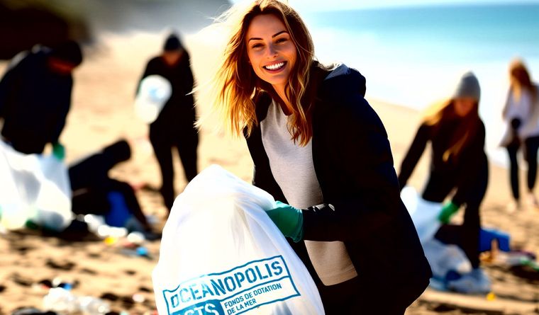 Anne Kerdi, una de las candidatas creadas con IA. Foto: Efe.