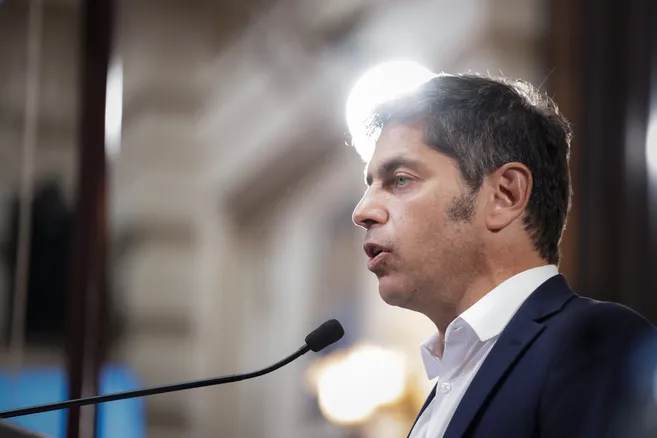 El gobernador bonaerense Axel Kicillof.