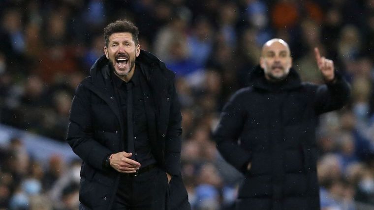 Simeone paró su equipo muy atrás en la cancha del Manchester City y lo criticaron duramente en Inglaterra.