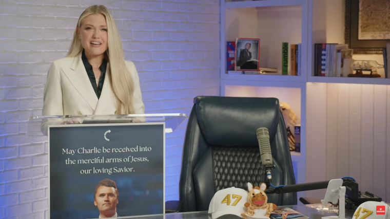 &quot;El llanto de esta viuda resonará en todo el mundo como un grito de guerra&quot;, sostuvo la esposa de Charlie Kirk.