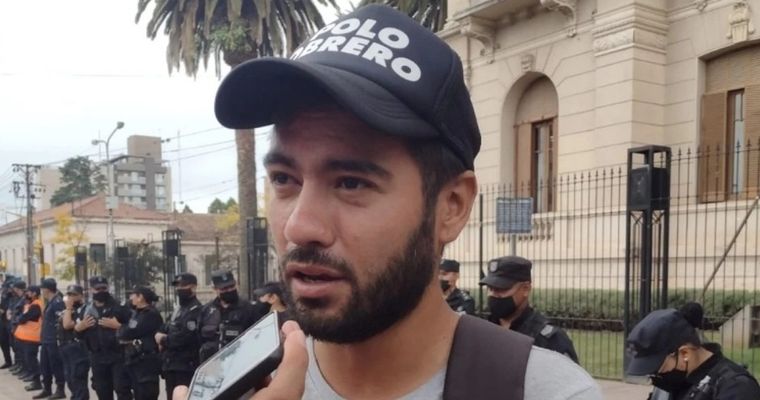 Jeremías Cantero, dirigente del Polo Obrero y exempleado del Ministerio de Desarrollo Social investigado por extorsión. Foto: Captura de video