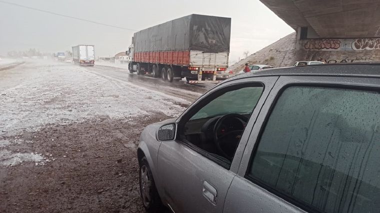 La tormenta camino a San Martín