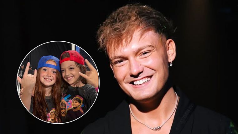 Ian Lucas lo dio todo con Emma y Shaina. / Archivo MDZ