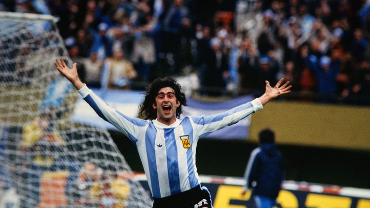 Mario Kempes, goleador y figura de la Selección campeona del mundo. FIFA Foto: FIFA