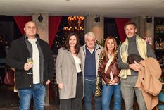 Los abogados Adrián Agapito, Romina López, Sergio Molina (presidente del Colegio de Abogados), Jazminka Mihaljevic (vicepresidenta del Colegio) y Emiliano Marti.