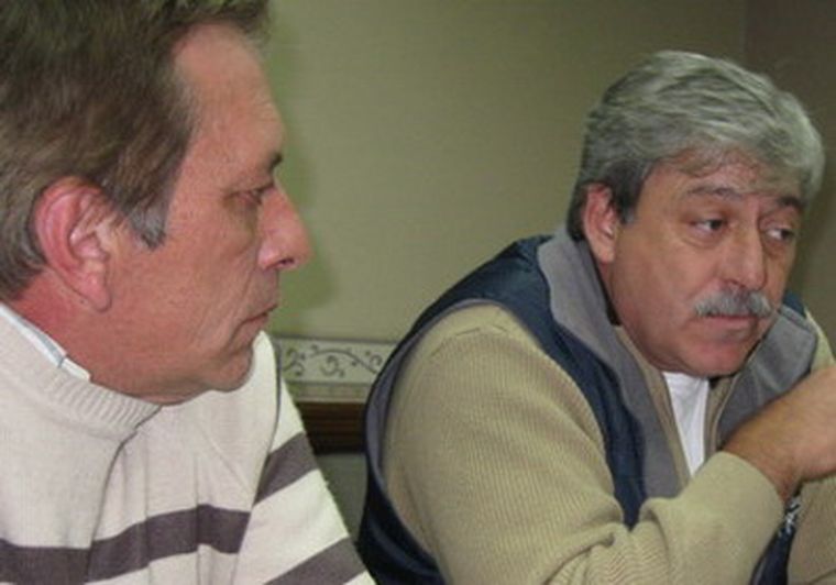 Marino, junto a Buzzi, cuando se realizó el congreso de FAA en Junín, Mendoza.