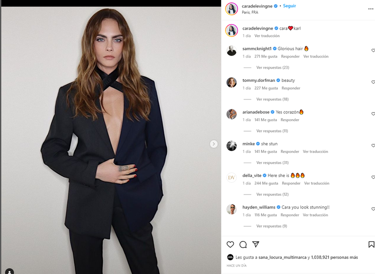 Foto: Instagram @caradelevingne