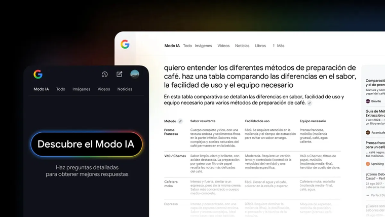El Modo IA de Google comienza a funcionar en Argentina para brindar búsquedas más conversacionales. El Modo IA de Google comienza a funcionar en Argentina para brindar búsquedas más conversacionales.