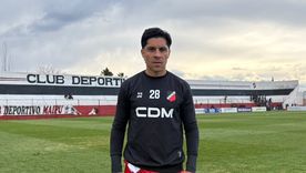 Enzo Pérez después de su debut con la camiseta del Botellero.&nbsp;