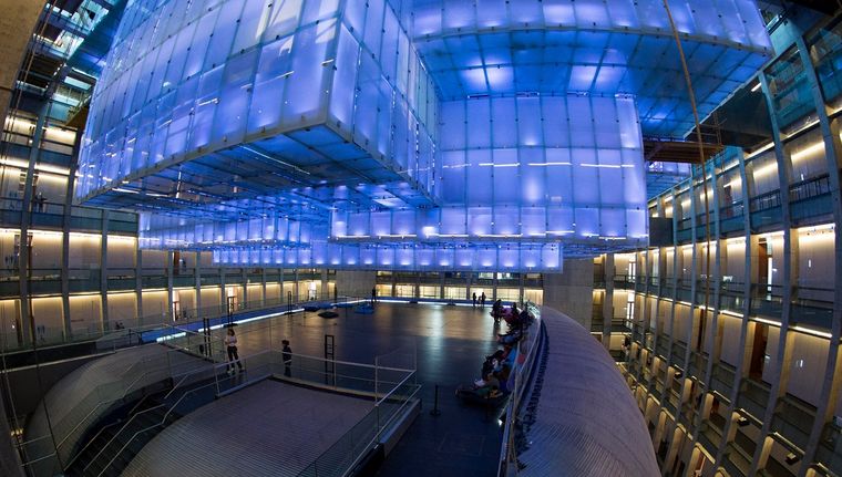 El interior del Palacio Libertad, donde el Gobierno llamó a licitaciones públicas para concesionar dos espacios destinados a la gastronomía. Foto: CCK