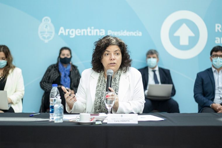 Carla Vizzotti irá por primera vez como ministra al Congreso. Foto: Twitter Ministerio de Salud de la Nación