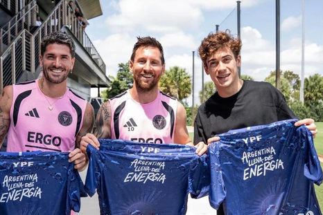 Un dìa se hizo realidad: De Paul, Messi y Colapinto en el predio de Inter Miami Un dìa se hizo realidad: De Paul, Messi y Colapinto en el predio de Inter Miami