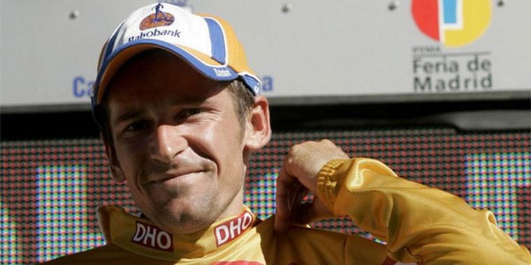 Menchov está contento. El Ruso fue el ganador de la Vuelta a España.