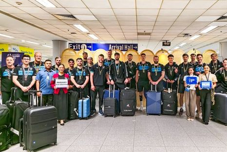 El plantel argentino ya está en Filipinas. El plantel argentino ya está en Filipinas.