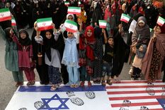Manifestaciones iraníes contra la alianza de Israel con Estados Unidos. Manifestaciones iraníes contra la alianza de Israel con Estados Unidos.