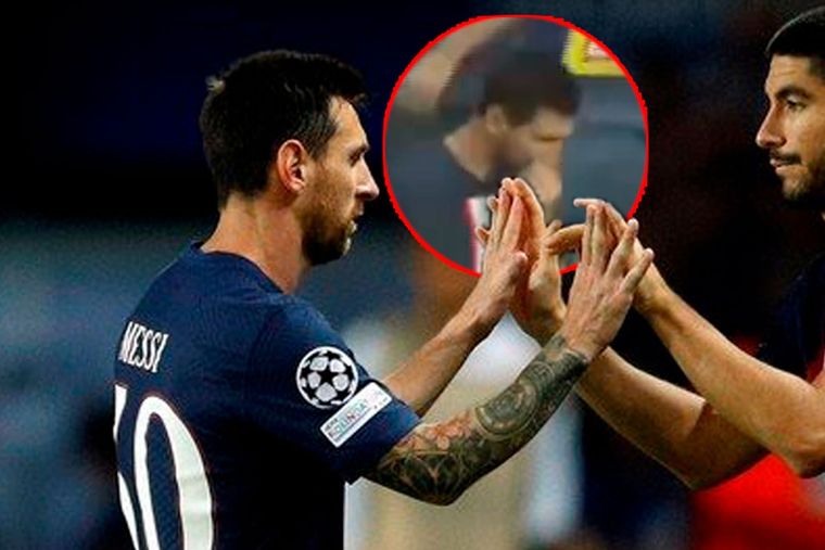 Messi y una reacción particular tras finalizar el encuentro del PSG en el que fue reemplazado.