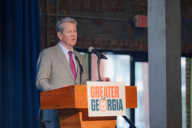 El gobernador de Georgia, Brian Kemp. El gobernador de Georgia, Brian Kemp.