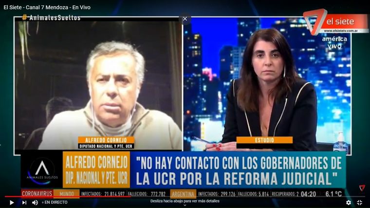 El cruce de Cornejo con Rosario Ayerdi.