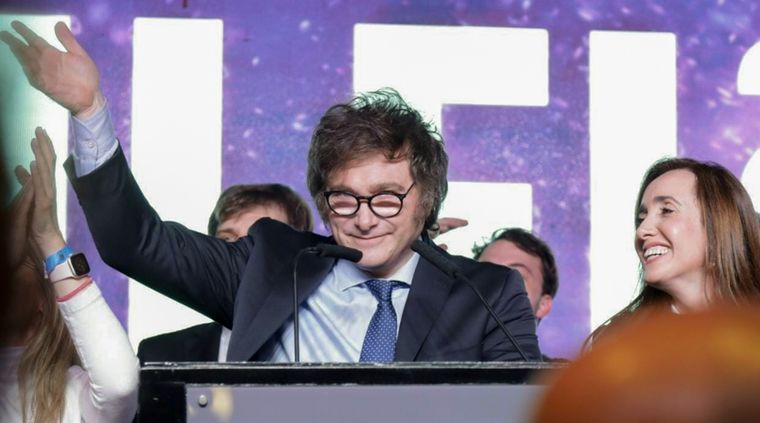 La figura de Javier Milei creció pese a las críticas por sus ideas que fueron remarcadas por los medios de comunicación Foto: NA