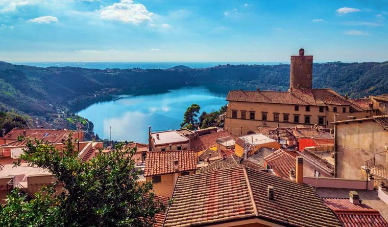 Lago de Nemi El lago de Nemi, sitio del hallazgo. Foto: NationalGeographic.