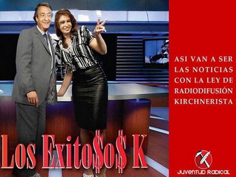 Los exitosos K, un ingenioso afiche. Foto: Gentileza Diario Show