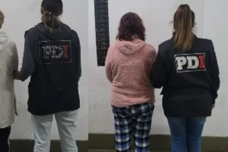 Las acusadas Foto: NA