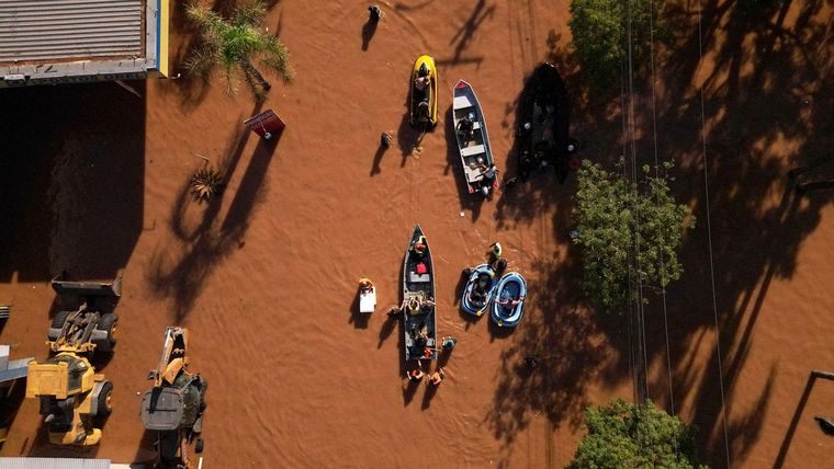 El fenómeno de El Niño provocó intensas inundaciones y deslizamientos de tierra en el sur de Brasil en 2024.