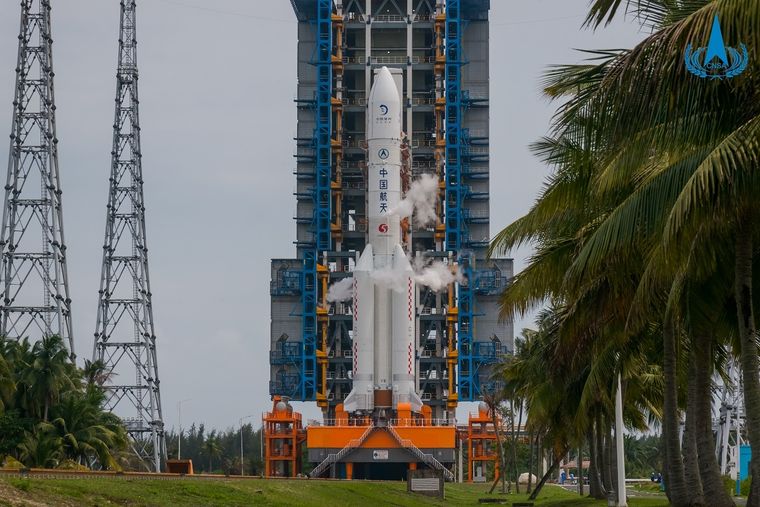 La sonda Change-6 fue lanzada con éxito en mayo Foto: Administración Nacional Espacial de China (ANEC)