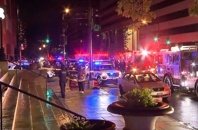 Un tiroteo frente al Museo Judío de la capital en Washington dejó 2 muertos Foto: X @MundoEConflicto