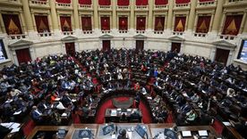 La sesión en Diputados empezó un rato después de las 12. Foto: Prensa Diputados