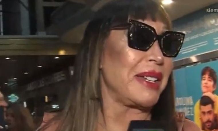 Moria Casán abandonó un acto de Sergio Massa Foto: Captura TV