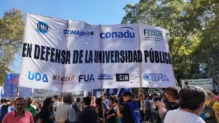 Una nueva marcha universitaria movilizará a cientos de miles de personas en todo el país. Foto: X