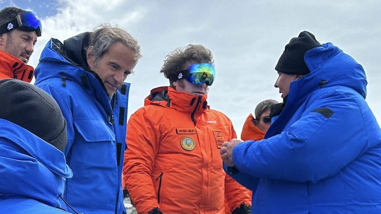 Javier Milei en su reciente viaje a la Antártida Foto: X