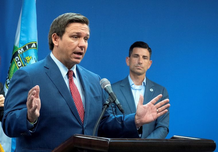 El gobernador de Florida, Ron DeSantis.