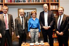 Evelyn Matthei junto a Federico Sturzenegger. Foto: @evelynmatthei