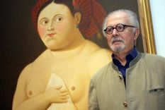 El artista Fernando Botero. Foto: MNBA