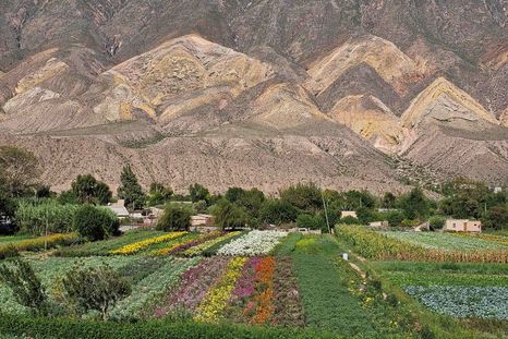 La Paleta del Pintor es la formación geológica más fotografiada de Maimará y debe su nombre a los distintos colores que presentan sus capas de sedimentos y minerales. Foto: Archivo La Paleta del Pintor es la formación geológica más fotografiada de Maimará y debe su nombre a los distintos colores que presentan sus capas de sedimentos y minerales. Foto: Archivo