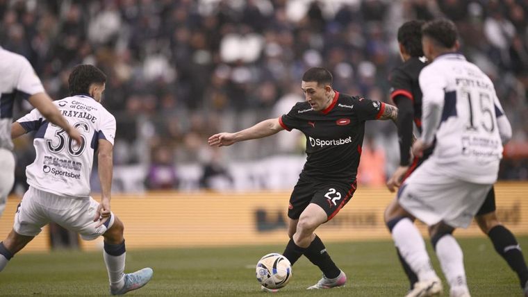 Facundo Zabala, flamante refuerzo de Independiente, tuvo su estreno en el partido ante Gimnasia.