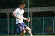 messi se entreno junto a mbappe antes de su debut en el psg