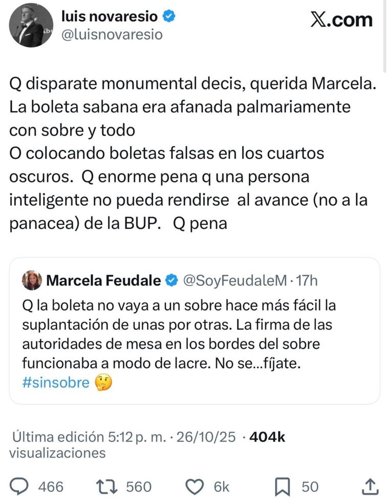 La periodista opinó sobre la Boleta Única de Papel. La periodista opinó sobre la Boleta Única de Papel.