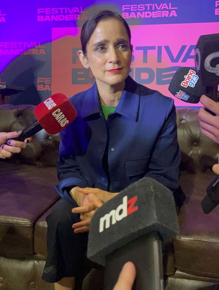 Julieta Venegas dialogó en rueda de prensa previo a su show en el Festival Bandera. Foto: Gabriel Sotelo