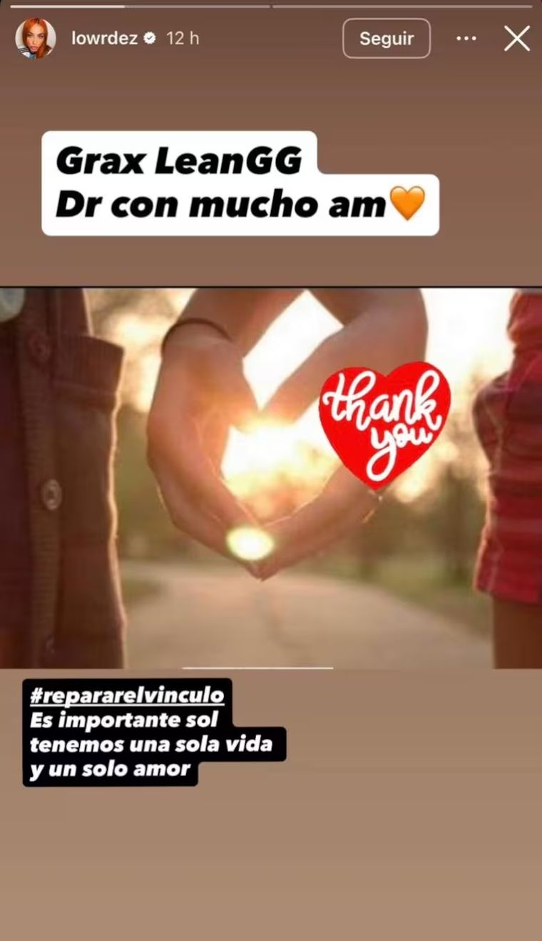 Le dedicó posteos a su expareja, Leandro García Gómez. Le dedicó posteos a su expareja, Leandro García Gómez.