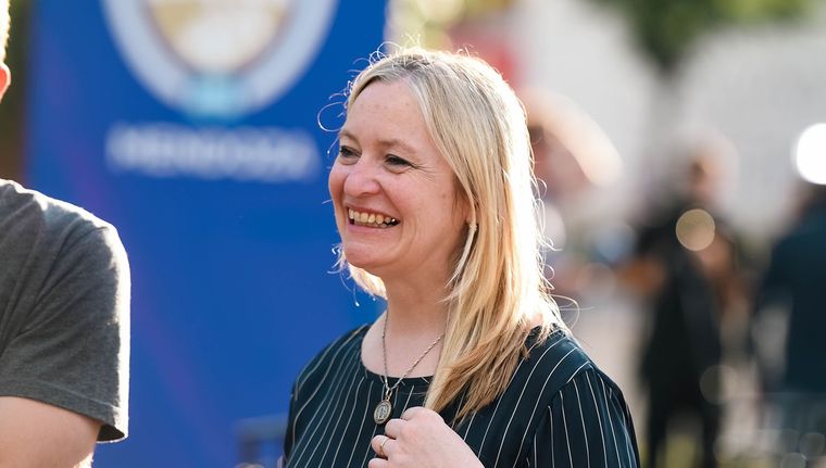 La vicegobernadora de Mendoza habló en MDZ Radio 105.5 FM Foto: Santiago Tagua/MDZ