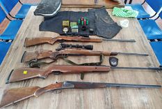 El hombre amenazó a su esposa con un arma de fuego y en la casa le encontraron un arsenal Foto: Ministerio de Seguridad de Mendoza